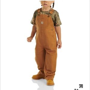 Carhartt Brown Kids’ Canvas Bib Overall 24 month NWOT